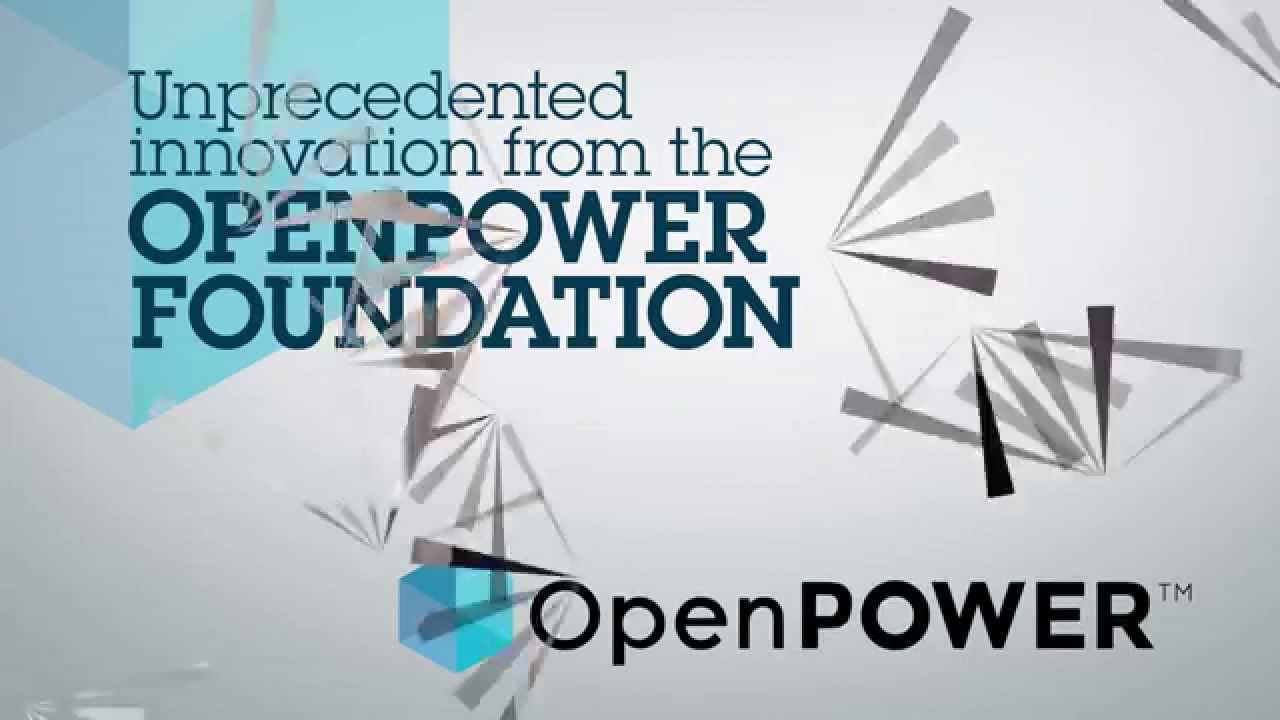 Photo of The OpenPower Foundation logo/slide