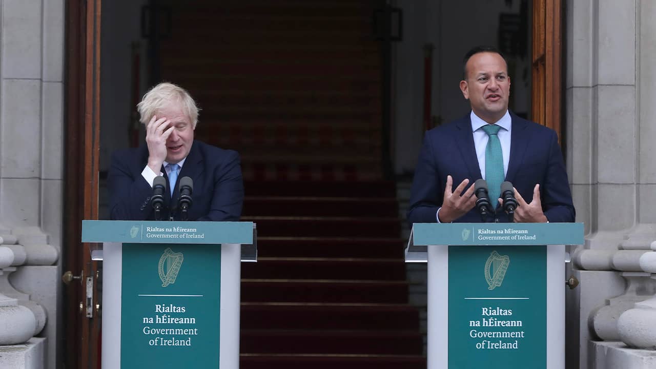 Photo of PM Boris Johnson and PM Leo Varadkar 