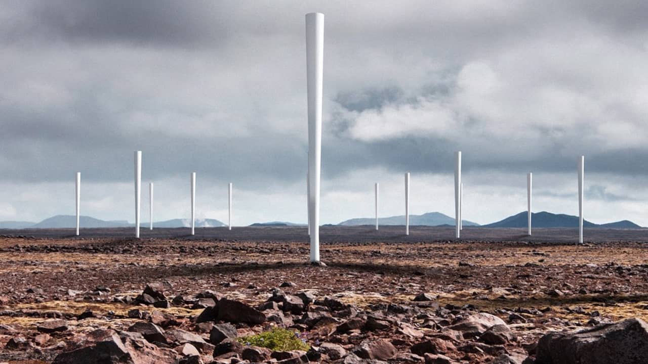 Photo of bladeless wind turbine