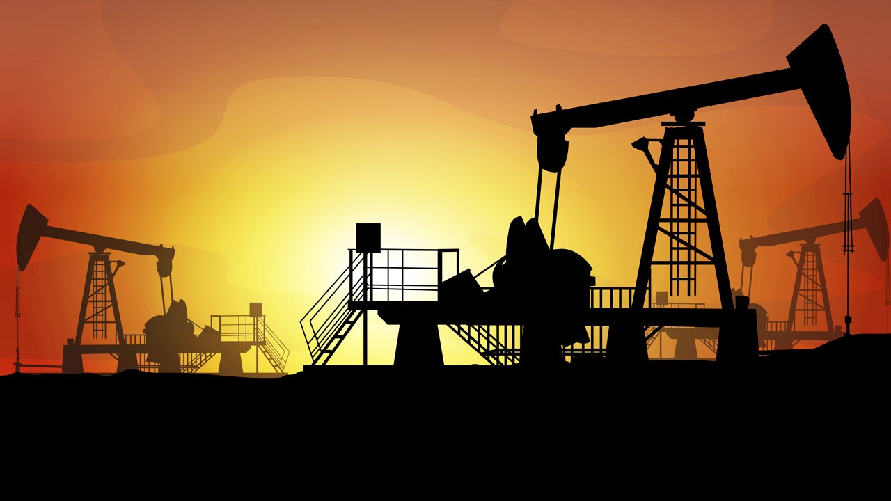 Oil Production Sunset