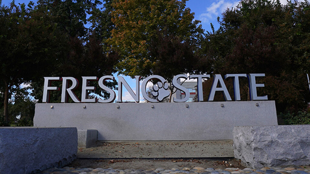 Image of the Fresno State sign