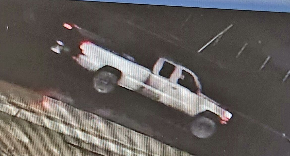 Homicide detectives are seeking a light-colored GMC or Chevrolet pickup truck in connection with the March 2, 2024 shooting death of Cesar Quezada, 43, in Sanger. (Fresno County SO)