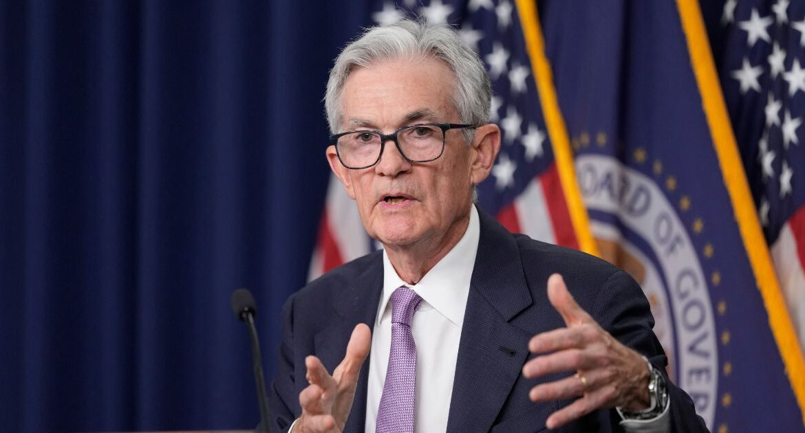 Federal Reserve Board Chairman Jerome Powell speaks during a news conference at the Federal Reserve in Washington, Wednesday, Sept. 18, 2024. (AP/Ben Curtis)