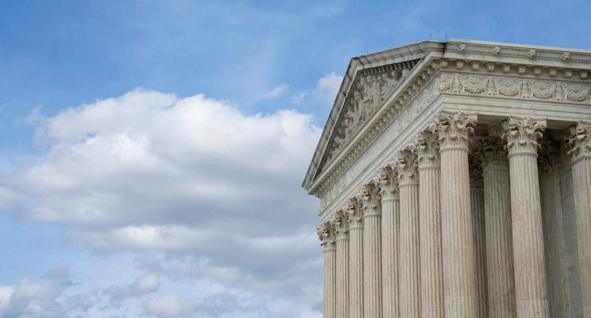 The U.S. Supreme Court building in Washington, on March 4, 2024. It is unlikely that the Supreme Court ends up playing a major role in the outcome of the 2024 election, according to elections experts, but it is possible. (Maansi Srivastava/The New York Times)