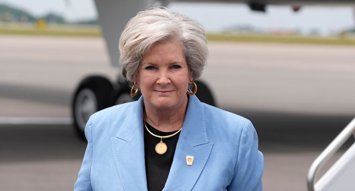 Trump co-campaign manager Susie Wiles is seen at Nashville International Airport as Republican presidential candidate former President Donald Trump arrives, July 27, 2024, in Nashville, Tenn. (AP File)