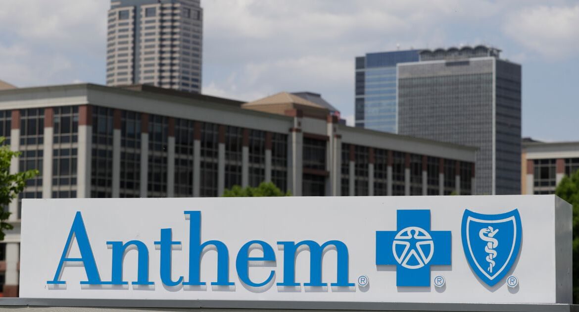 Signage is displayed the outside of the corporate headquarters building of health insurance company Anthem in Indianapolis, Tuesday, May 14, 2019. (AP File)