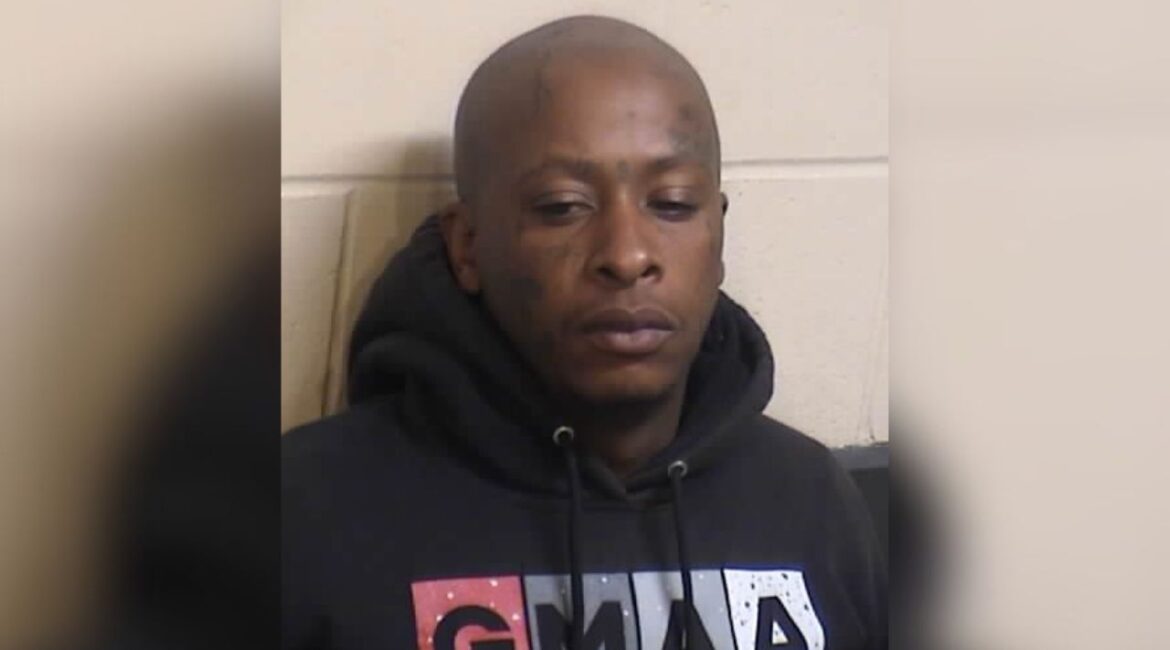 Dannie Rollins, 28, of Fresno, was arrested after leading deputies on a high-speed chase in a stolen truck, causing traffic delays on Clovis Avenue. (Fresno County SO)
