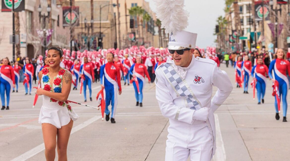 The Bulldog Marching Band will showcase its talent at the 2025 Rose Parade, with viewing options available on New Year’s Day.