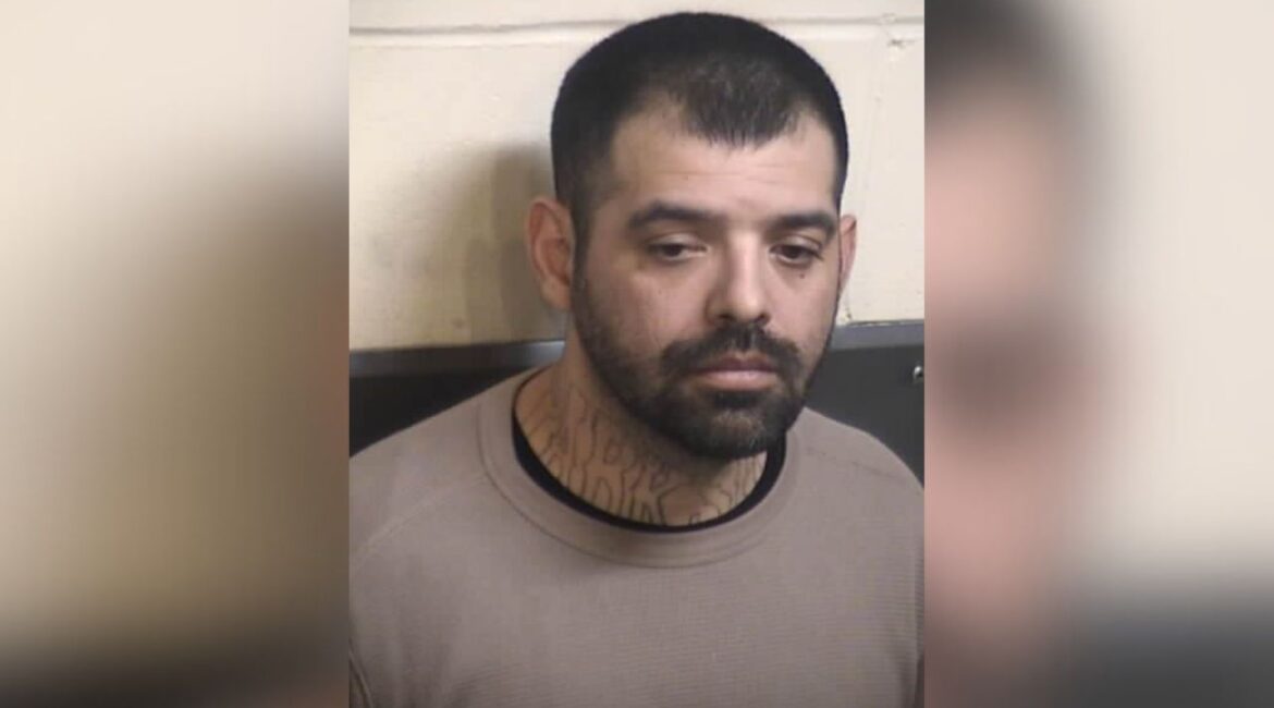 Manuel Burciaga, 42, a known gang member, was arrested after leading police on a high-speed chase, during which stolen mail was found in his vehicle. (Fresno County SO)