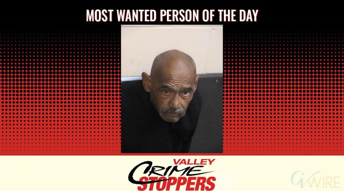 Raymond Serrato, a 5’9” Hispanic male wanted for grand theft, is sought on a felony no-bail warrant; call 498-STOP with tips. (Valley Crime Stoppers)