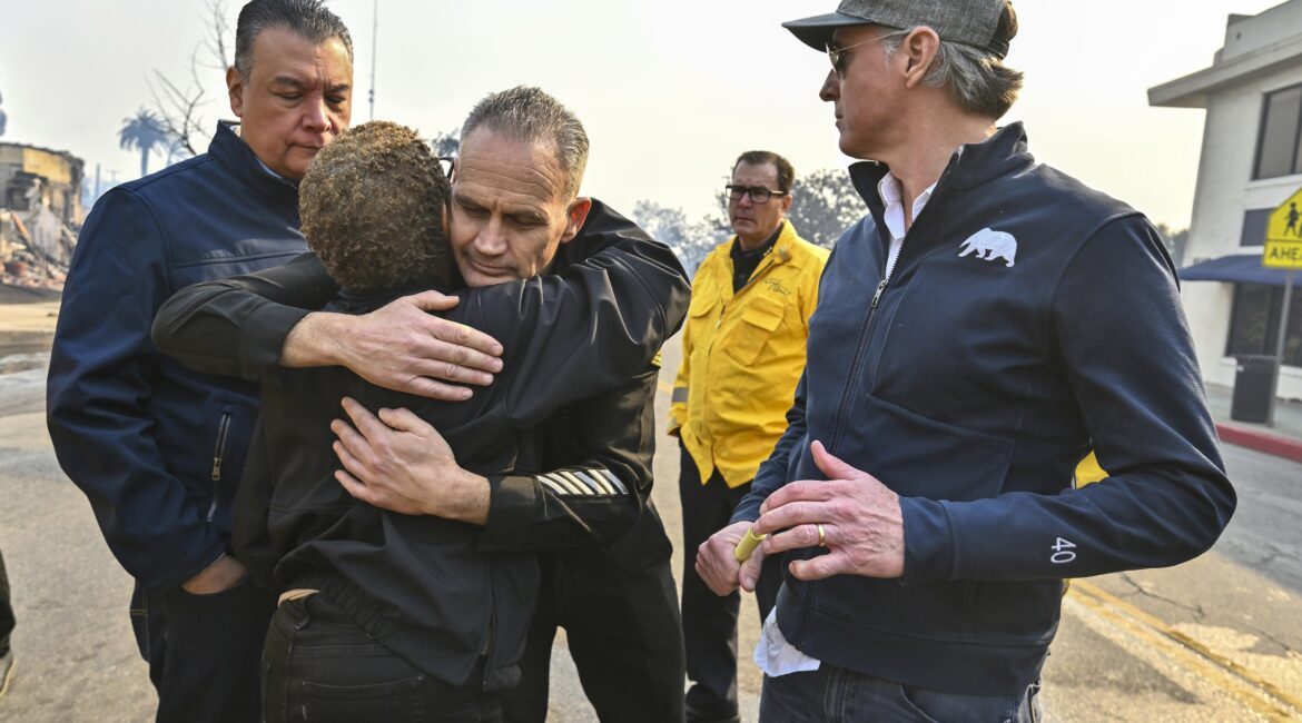 Newsom, Bass, Padilla at LA Wildfires 2025