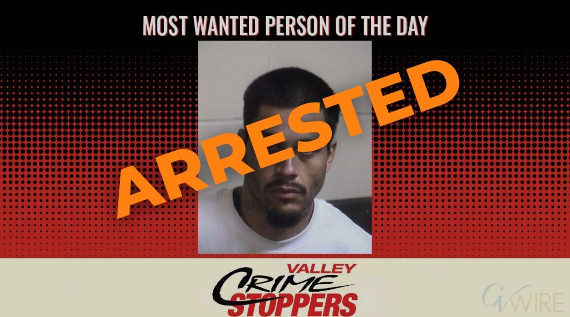 Barrie James Parson, 35, was arrested in carrying a loaded firearm in public, is sought on a felony no-bail warrant. (Valley Crime Stoppers)