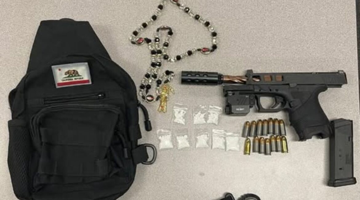 Jaime Aldaco, a wanted Norteno gang member, was arrested after a foot chase on January 15, 2025, with a firearm and drugs in his possession.