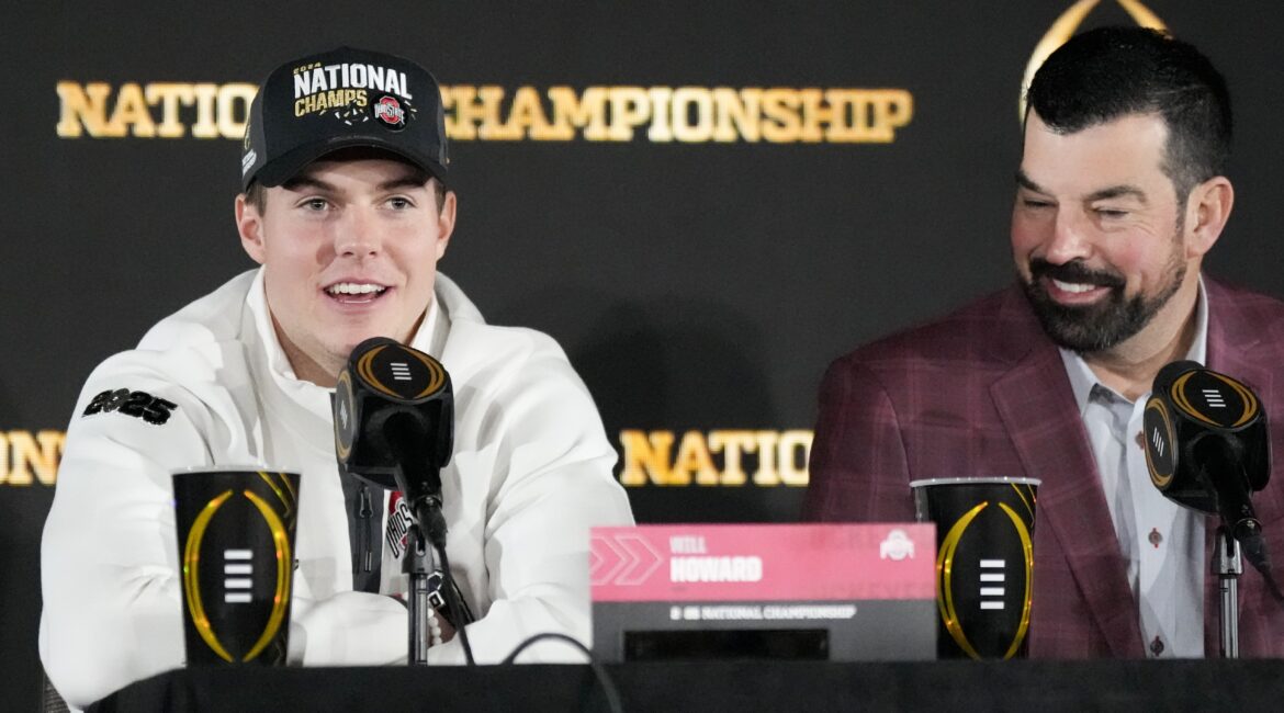 Ohio State's Will Howard and Ryan Day