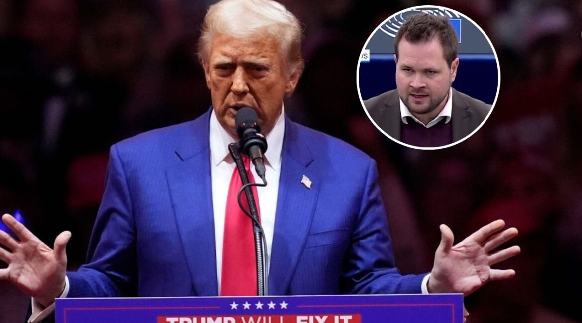 Danish politician, Anders Vistisen, tells President Donald Trump to 'f--- off' when responding to Trump's desire to purchase Greenland from Denmark. (GV Wire Composite/Anthony W. Haddad)
