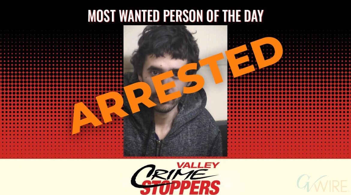 Kevin Grant Price is the Valley Crime Stoppers' Most Wanted Person of the Day for Jan. 17, 2025 and was arrested on Wednesday, Jan. 22, 2025. (Valley Crime Stoppers)