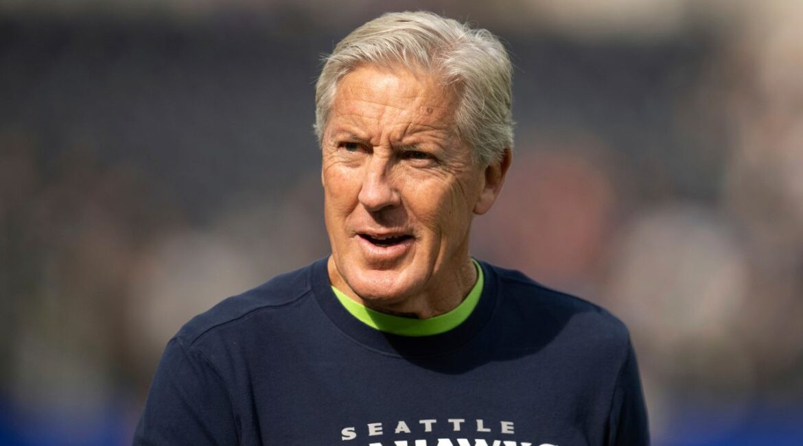 Seattle Seahawks head coach Pete Carroll looks on before an NFL football game against the Los Angeles Rams, Sunday, Nov. 19, 2023, in Inglewood, Calif. (AP File)