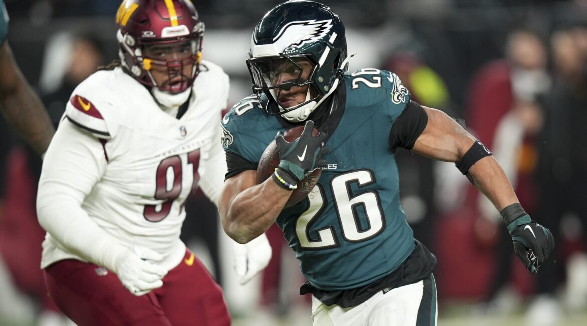 Saquon Barkley vs Commanders NFC title game