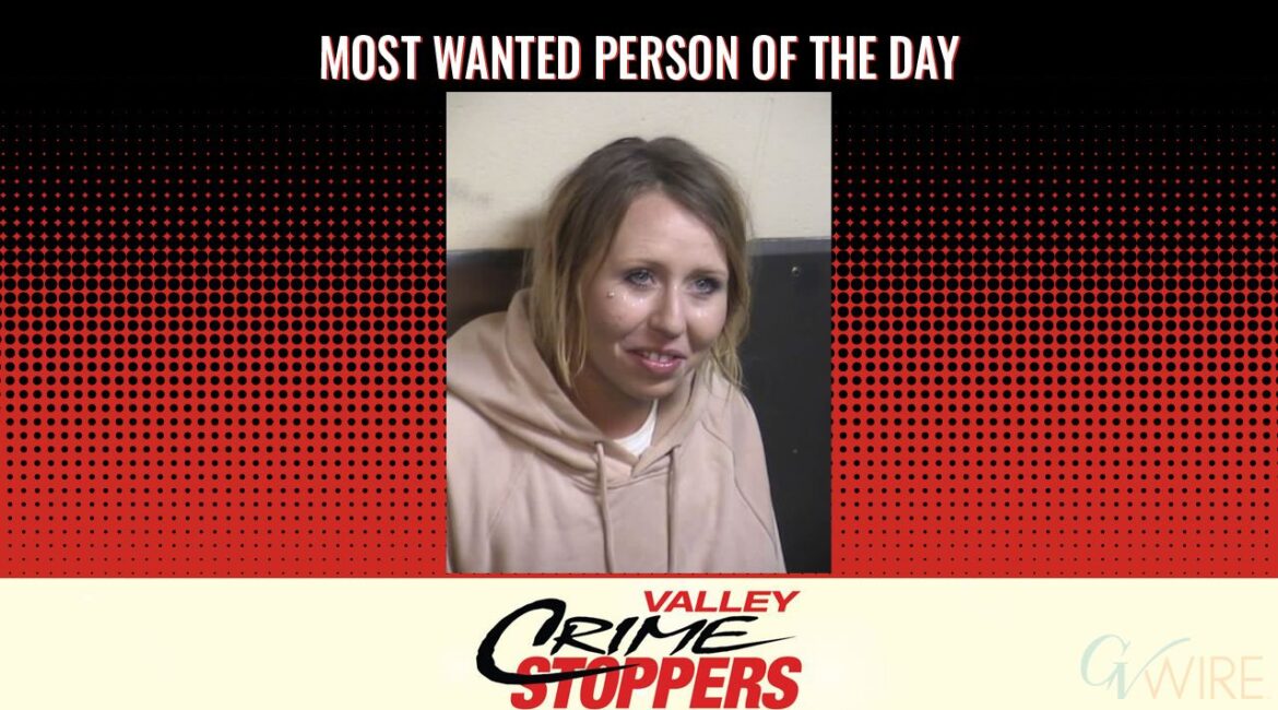 Miah Rae Kuhl, a 5'4", 130-pound white female with blond hair and blue eyes, is wanted on a no-bail felony warrant for identity theft; anyone with information can contact Crime Stoppers anonymously at 498-STOP.