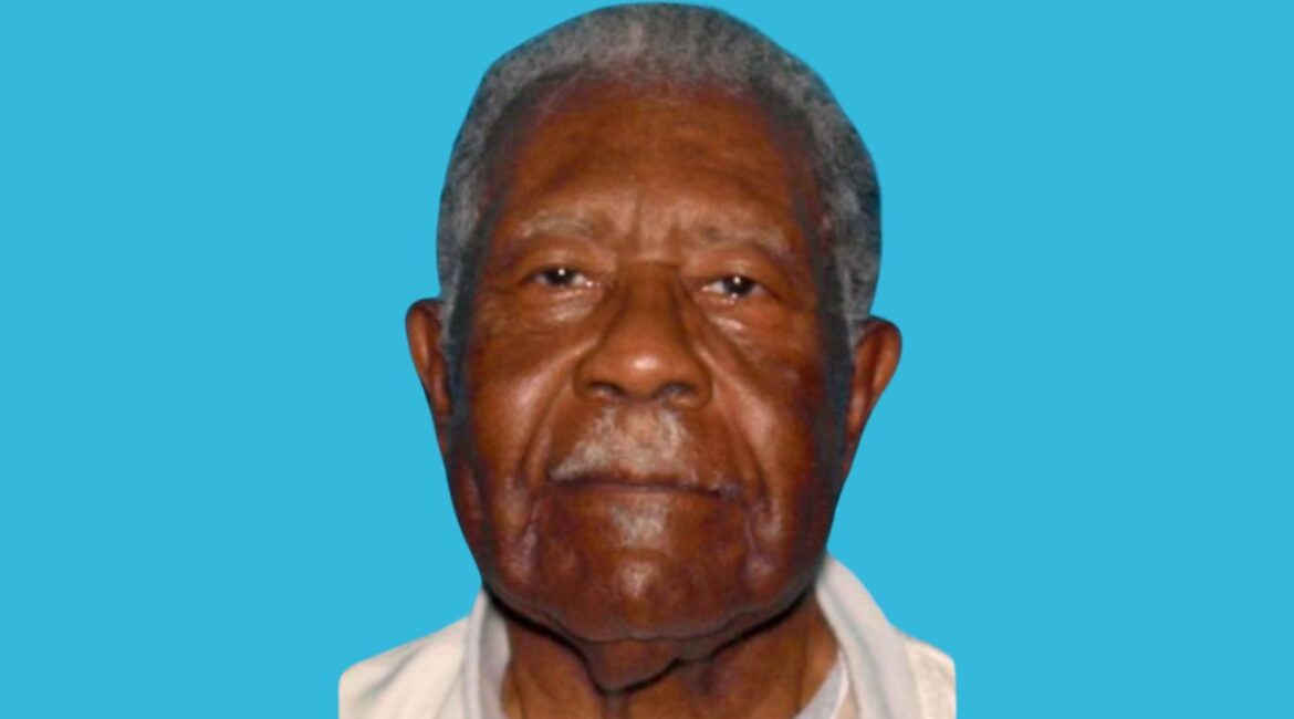 The Merced Police Department is seeking assistance in locating Oliver Ervin, 94, last seen around midnight yesterday wearing a black T-shirt and green and black pants. (Merced PD)
