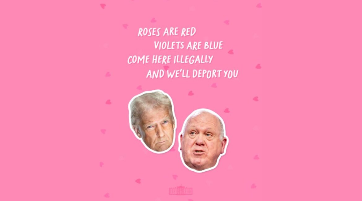 The White House's Valentine’s Day Instagram post on immigration, featuring a controversial message about deportation, sparks widespread reactions, while polls show a divided American opinion on mass deportation versus legalization. (Instagram)