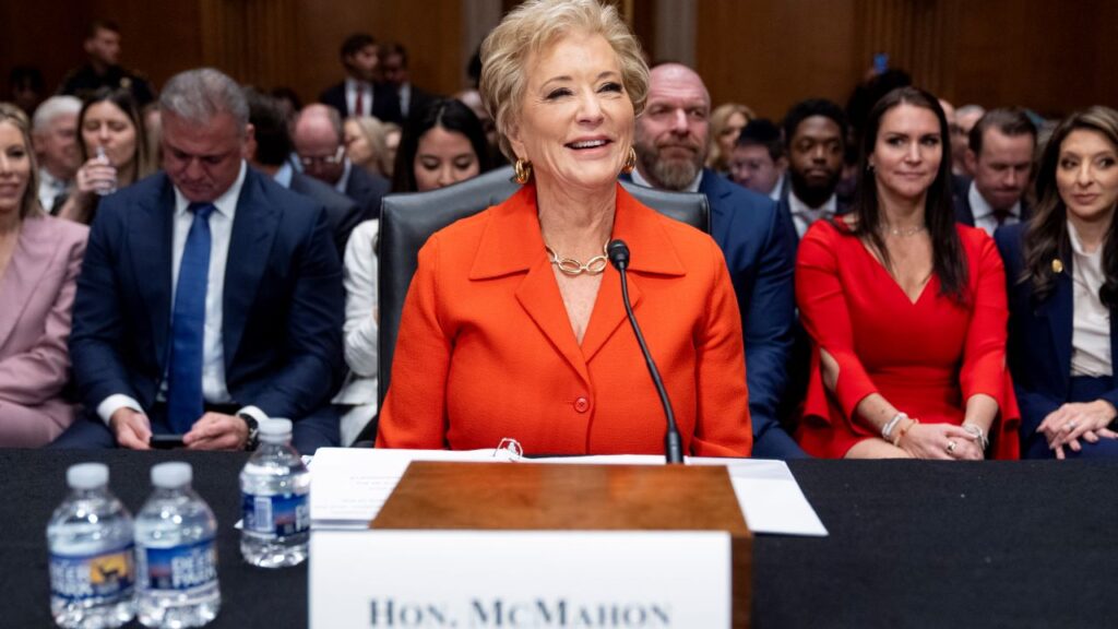 Linda McMahon Education Secretary Nomination Hearing