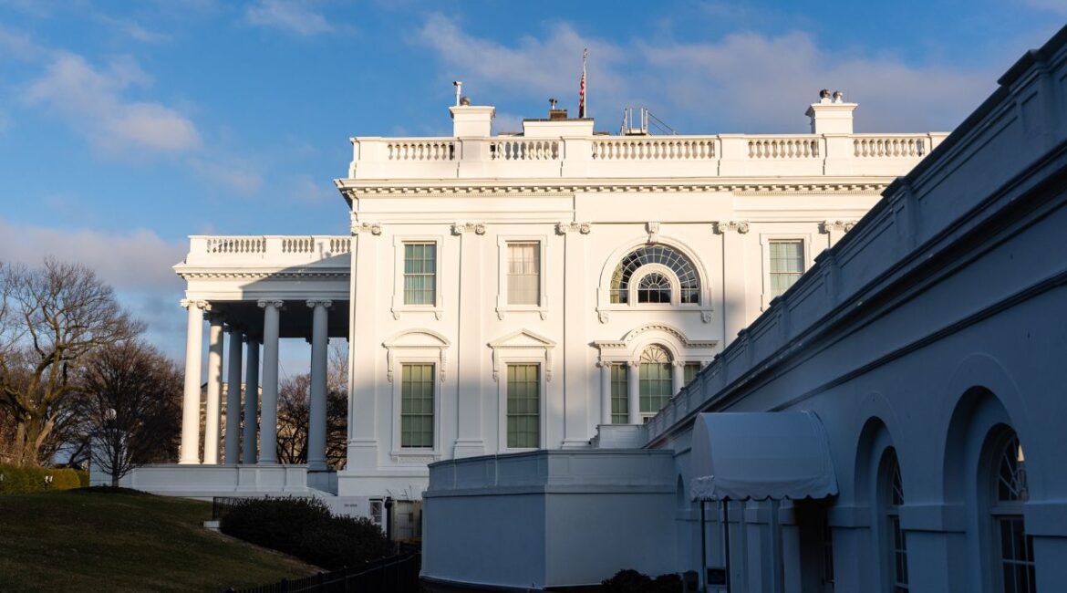 The White House in Washington, Feb. 6, 2025. The Secret Service shot a man near the White House early Sunday around midnight on Saturday after an “armed confrontation” with law enforcement officers, the agency said in a statement. (Eric Lee/The New York Times)