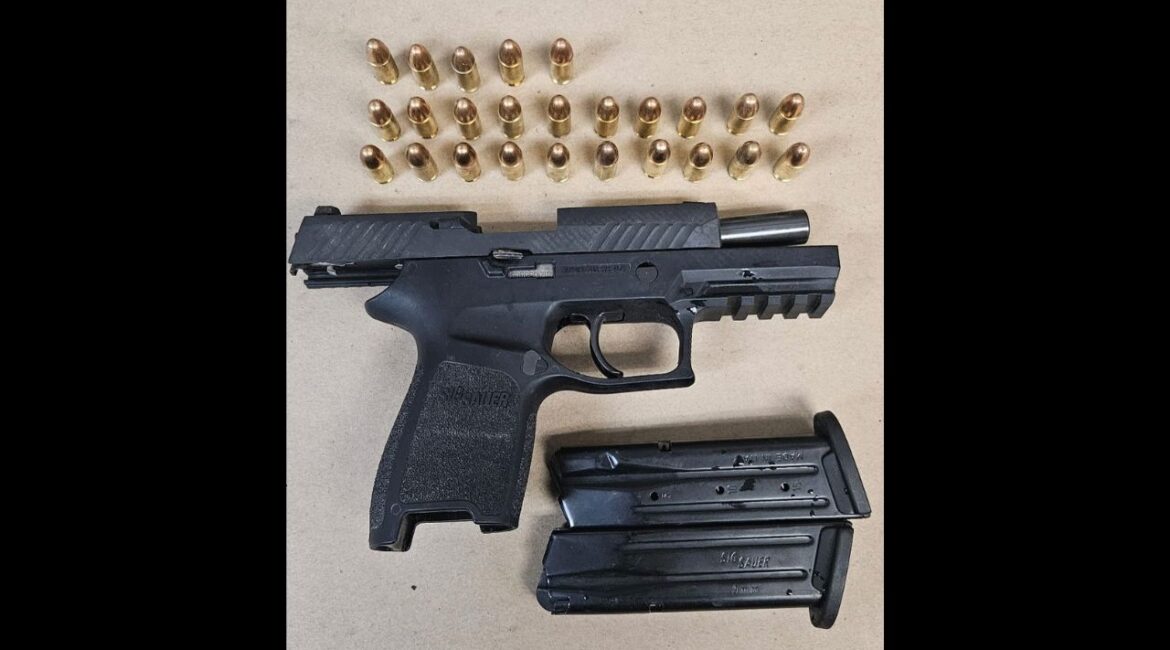 A driver with a prior felony conviction was arrested near Olive and Blackstone avenues for DUI and firearm possession after allegedly brandishing a gun and driving recklessly. (Fresno PD)