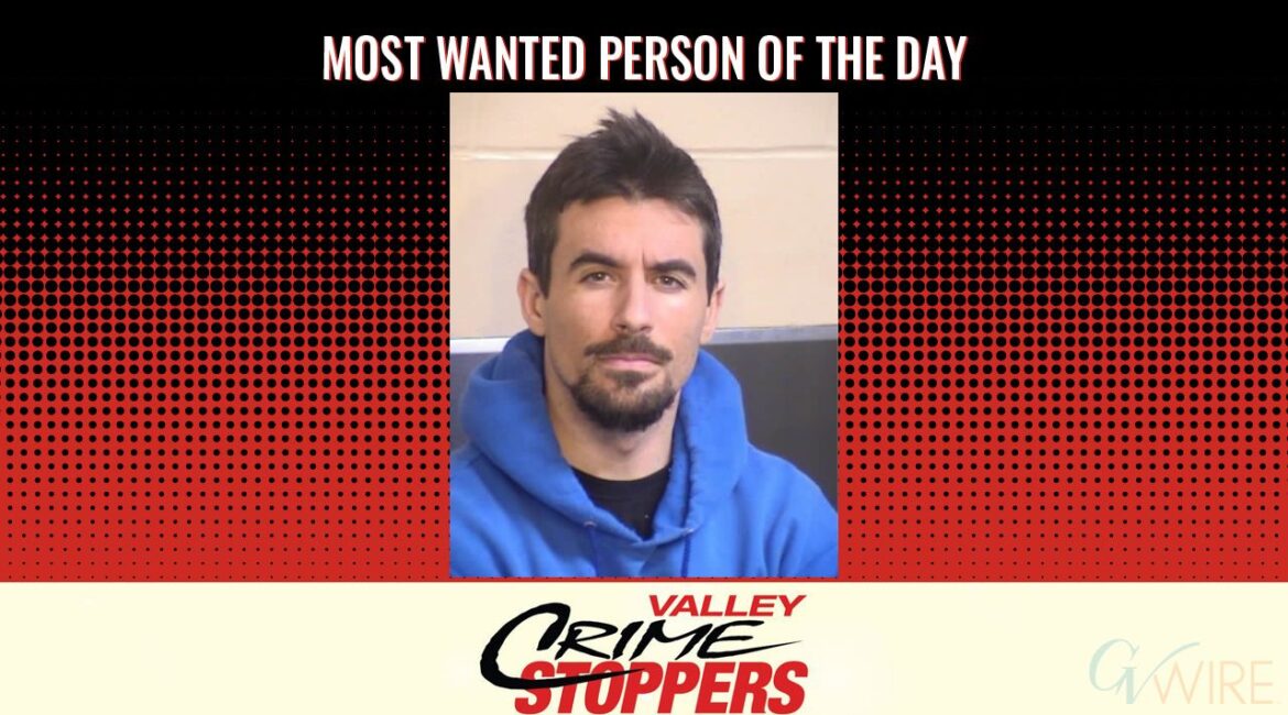 Jared Emerson Malan is Valley Crime Stoppers' Most Wanted Person of the Day for March 14, 2025. (Valley Crimes Stoppers)