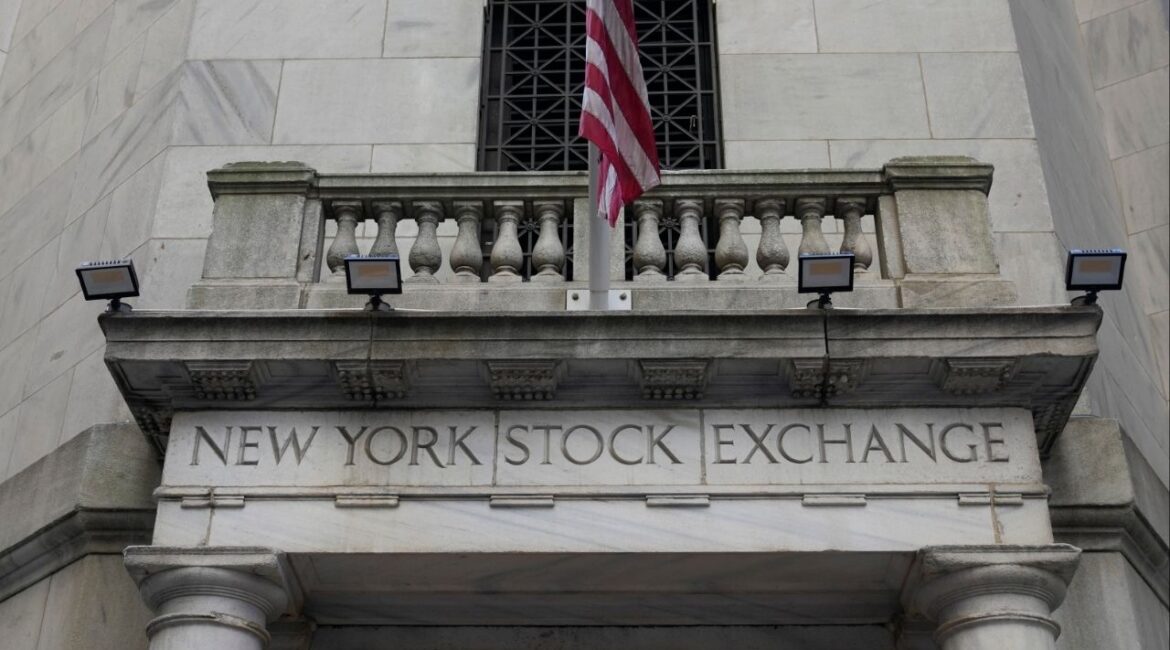The New York Stock Exchange is seen in New York, Wednesday, Feb. 26, 2025. (AP/Seth Wenig)