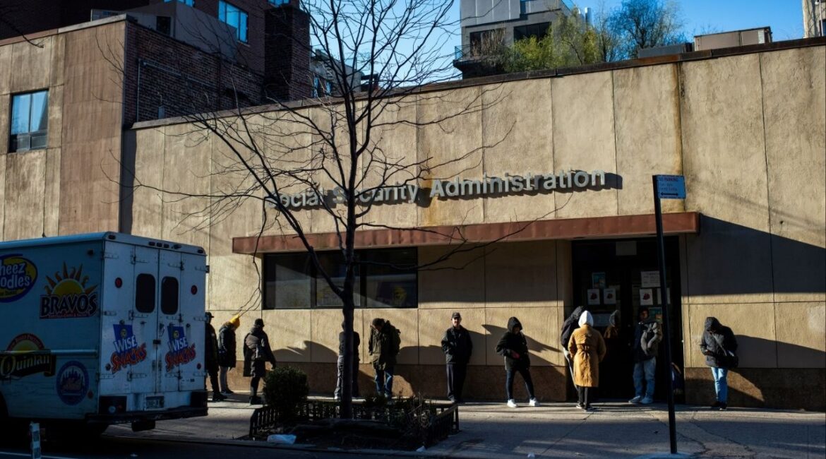 A Social Security office in Manhattan on March 16, 2020. The deep cuts at the Social Security Administration could destabilize the program, which keeps millions of people out of poverty, current and former employees say. (Joshua Bright/The New York Times)