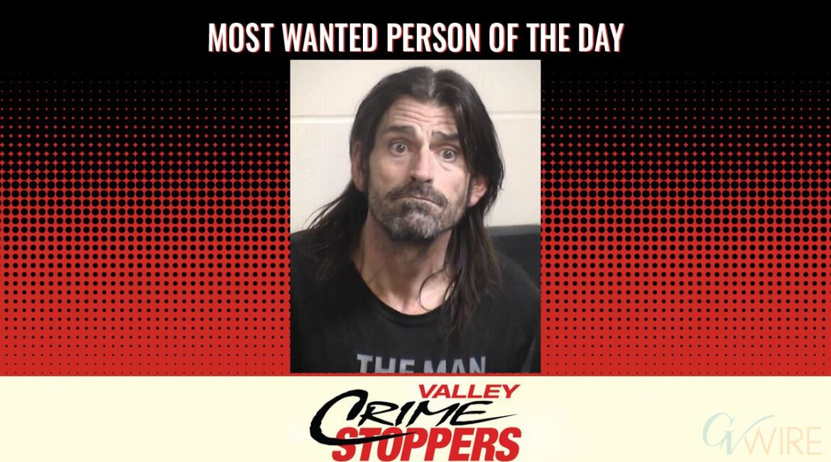 Jarrett Steven Huddleston is Valley Crime Stoppers' Most Wanted Person of the Day for March 19, 2025. (Valley Crimes Stoppers)