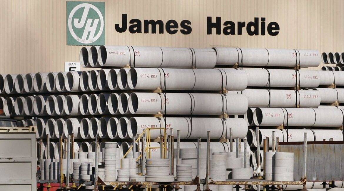Australian building supplies company James Hardie site in western Sydney, Australia, Sept. 21, 2004. (AP File)