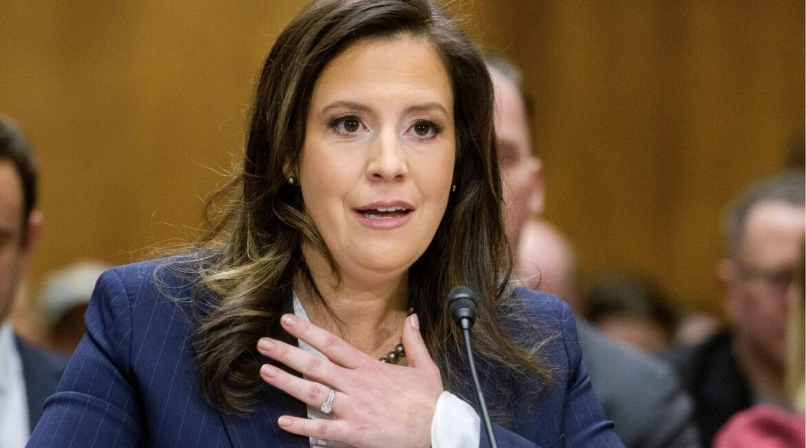 Rep. Elise Stefanik, R-N.Y., testifies during a Senate Committee on Foreign Relations hearing on her pending confirmation to be the United Nations Ambassador, on Capitol Hill, Jan. 21, 2025, in Washington. (AP File)