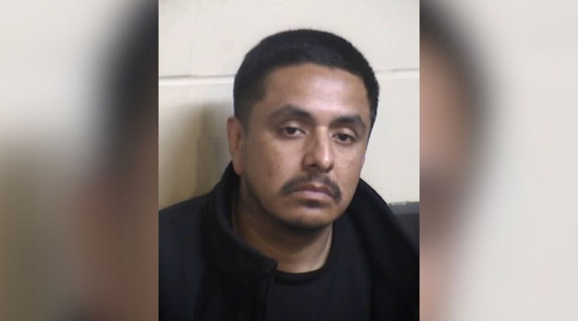 Johnny Hernandez, 38, was arrested in connection with an armed robbery at Adina Valley Market on April 1 and faces multiple felony charges, including robbery and assault with a firearm. (Fresno County SO)