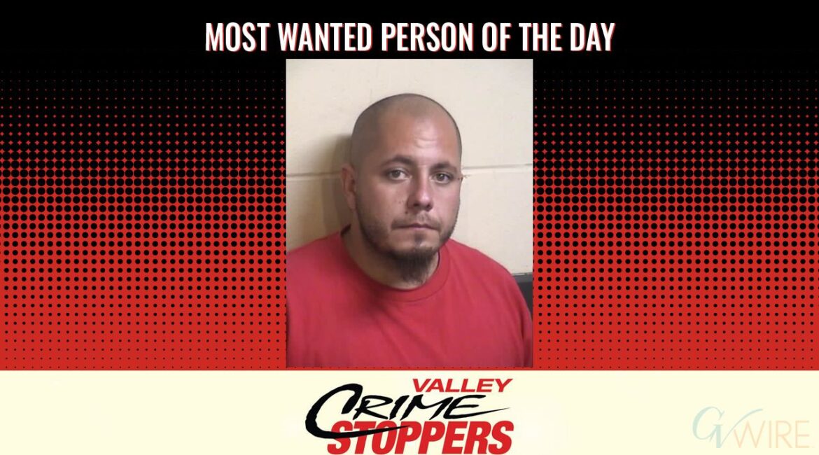 Christopher Robert Sharkey is Valley Crime Stoppers' Most Wanted Person of the Day for April 3, 2025. (Valley Crimes Stoppers)
