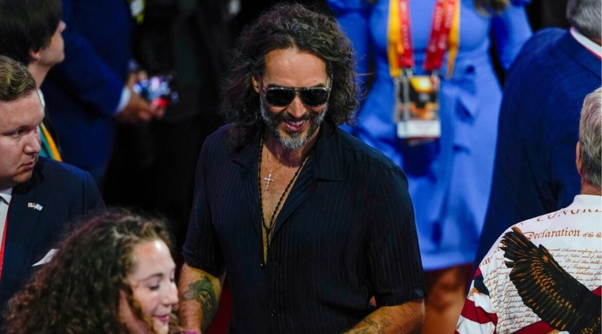 Actor Russell Brand is seen during the Republican National Convention Thursday, July 18, 2024, in Milwaukee. (AP File)