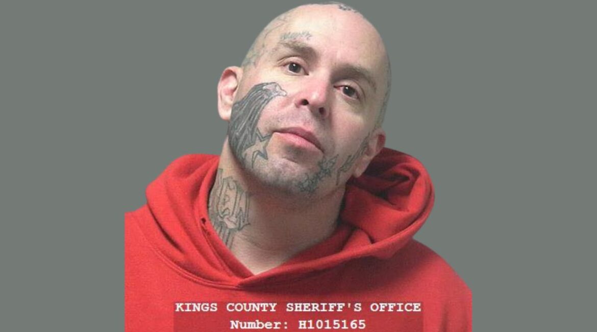 Anthony Lee Maldonado, 40, of Hanford, was arrested Wednesday, April 9, 2025, after allegedly making sexually threatening remarks to two women near the Kings County Government Center. (Kings County SO)