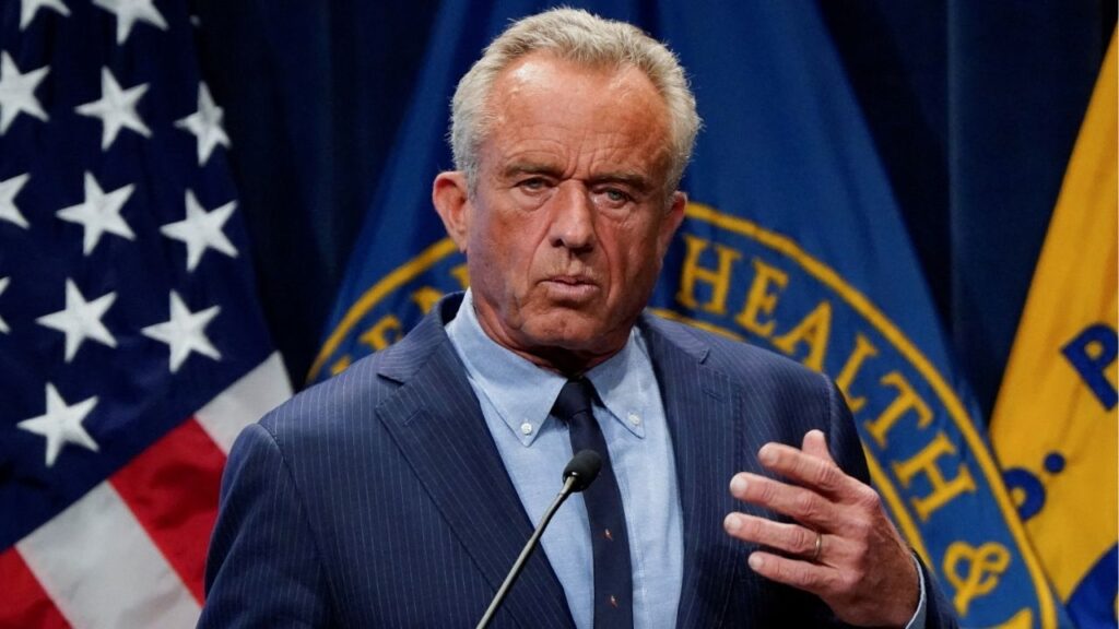 U.S. Health and Human Services (HHS) Secretary Robert F. Kennedy, Jr. discusses the findings of the Centers for Disease Control and Prevention’s (CDC) latest Autism and Developmental Disabilities Monitoring (ADDM) Network survey, during a press conference at the Department of Health and Human Services in Washington, D.C., U.S., April 16, 2025. (Reuters/Elizabeth Frantz)