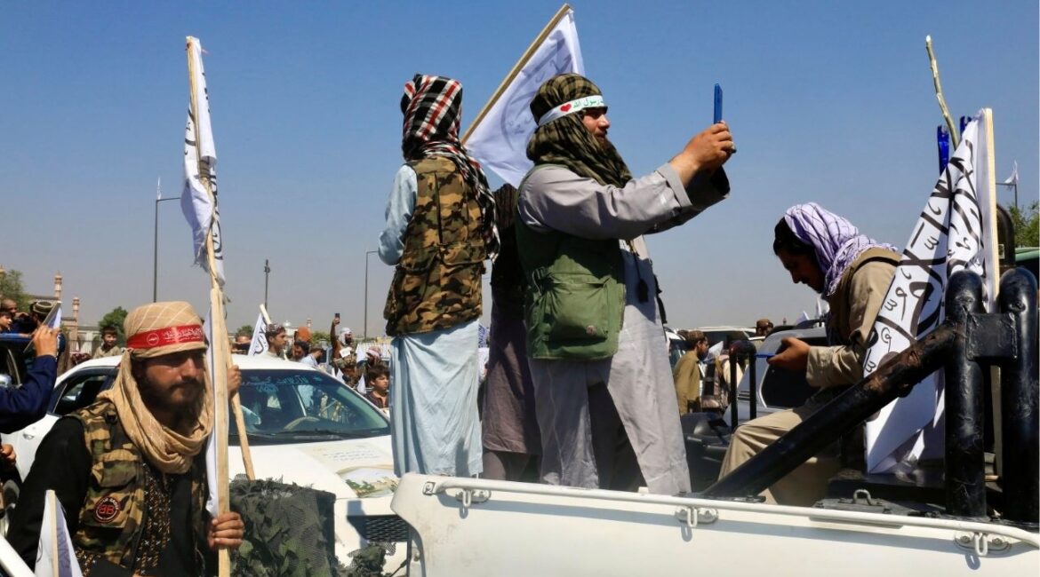 Members of the Taliban participate in a rally to mark the third anniversary of the fall of Kabul, in Kabul, Afghanistan, August 14, 2024. (REUTERS File)