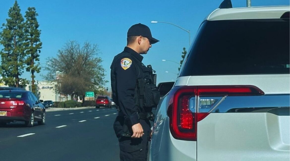 Visalia police cited eight drivers during a distracted driving enforcement operation on Thursday, April 16, 2025, part of an ongoing April crackdown that has resulted in more than 70 citations for hands-free cellphone violations. (Visalia PD)