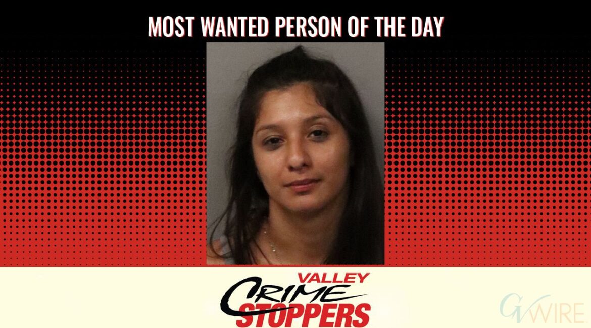 Esmeralda Alexia Robles is Valley Crime Stoppers' Most Wanted Person of the Day for April 17, 2025. (Valley Crimes Stoppers)