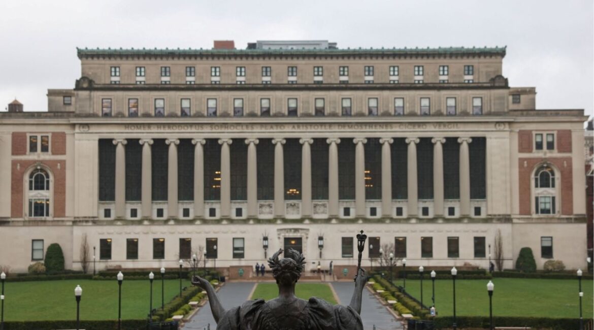 A view of the main campus of Columbia University in New York City, New York, U.S., April 12, 2025. (REUTERS/Caitlin Ochs/File Photo)