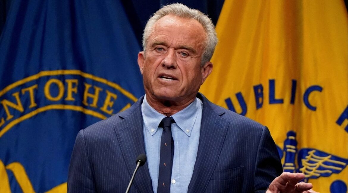 Robert F. Kennedy, Jr. discusses the findings of the Centers for Disease Control and Prevention’s latest Autism and Developmental Disabilities Monitoring Network survey, Washington, D.C., U.S., April 16, 2025. (REUTERS/Elizabeth Frantz/File Photo)