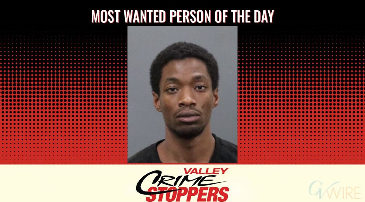 Xzavier Isaha McGee is Valley Crime Stoppers' Most Wanted Person of the Day for May 8, 2025. (Valley Crimes Stoppers)