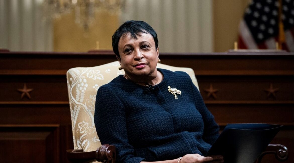 Librarian of Congress Carla Hayden speaks during a discussion with historians on how to "establish and preserve the narrative of January 6th" on the one-year anniversary of the attack on the Capitol in Washington, U.S., January 6, 2022. Al Drago/Pool via REUTERS/File Photo