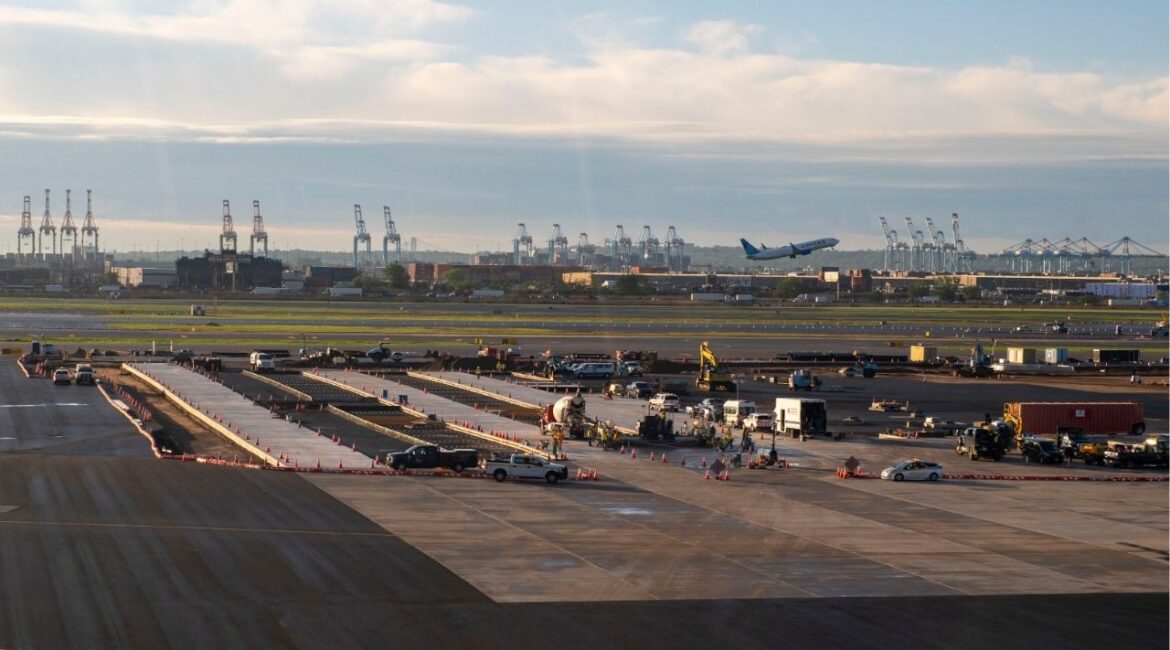 Newark Liberty International Airport in Newark, N.J., on Wednesday, May 7, 2025. An air traffic control facility that guides planes at Newark Liberty suffered a 90-second radar outage just before 4 a.m on the morning of May 9, the latest technological disruption at one of the nation’s busiest airports. (Dakota Santiago/The New York Times)