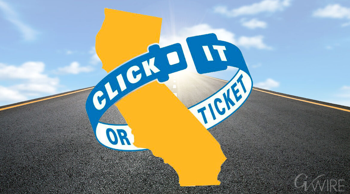 The Fresno Police Department is increasing seat belt enforcement through June 1 as part of the “Click It or Ticket” campaign to encourage drivers and passengers to buckle up and properly secure children. (GV Wire Composite/Paul Marshall)