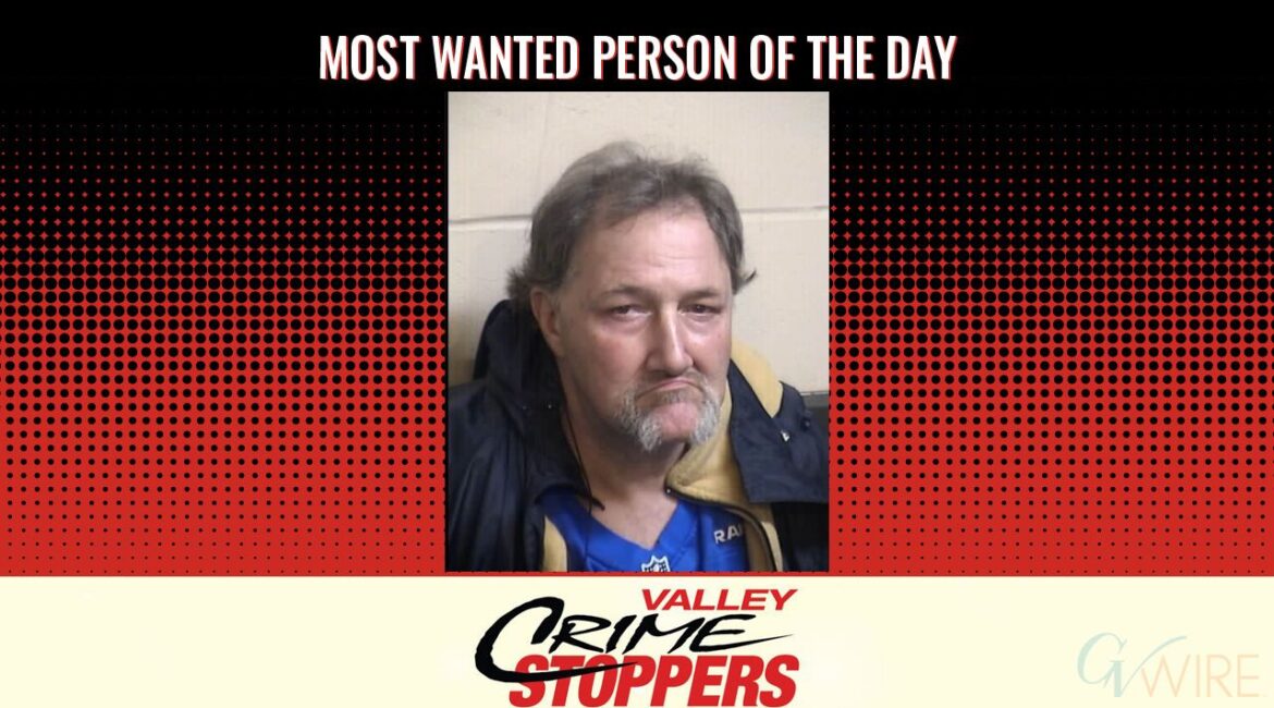 Jeffrey Allen Burrus is Valley Crime Stoppers' Most Wanted Person of the Day for May 13, 2025. (Valley Crimes Stoppers)