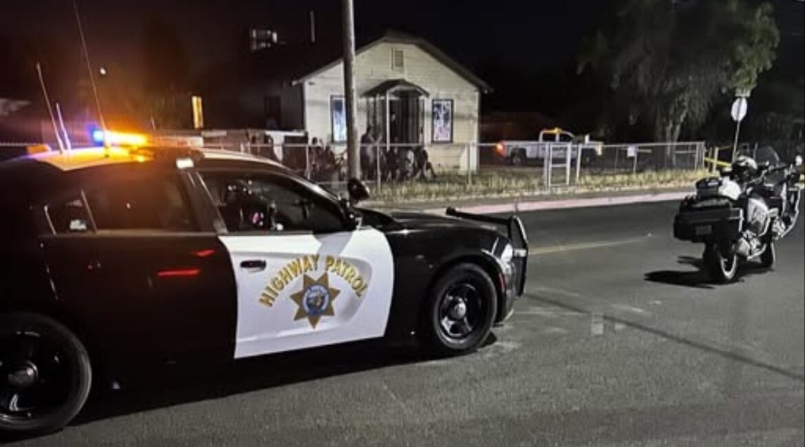 A pedestrian was killed Wednesday, May 14, 2025, after being struck by a Visalia police officer’s patrol vehicle, prompting a CHP investigation. (Visalia PD)